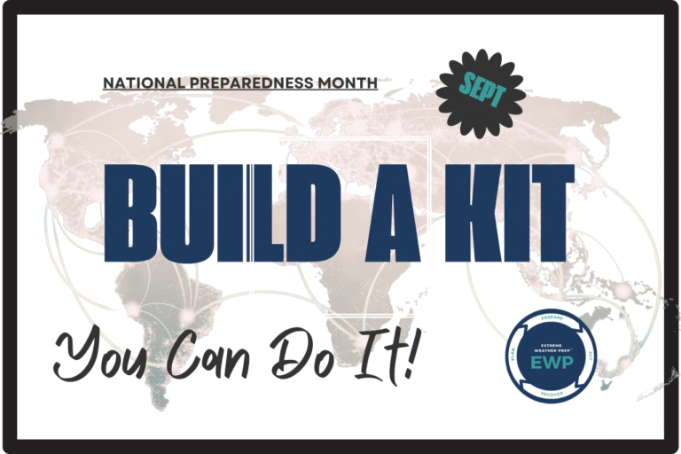 Build a disaster kit for severe weather emergencies, from floods to hurricanes