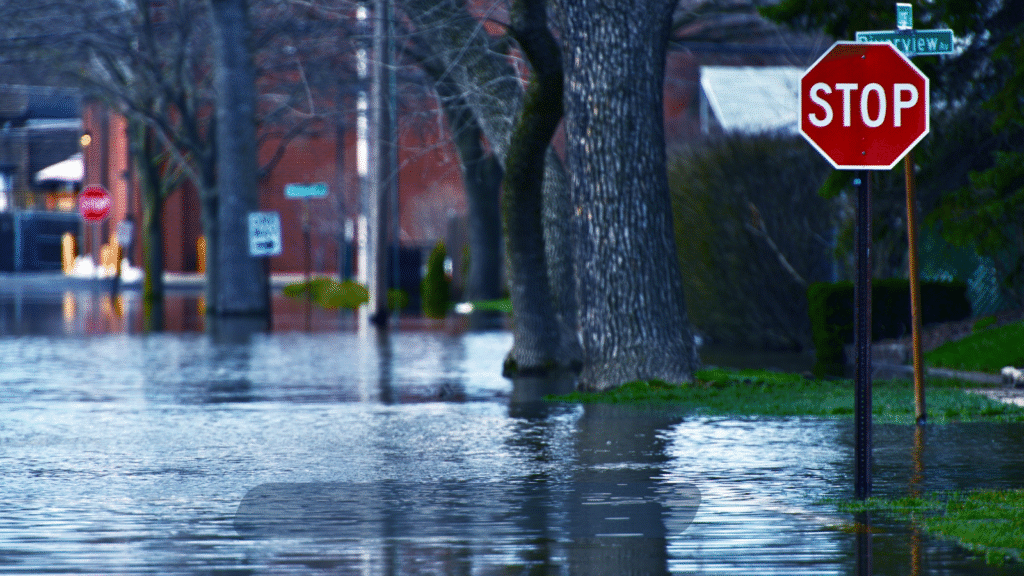 flooded streets